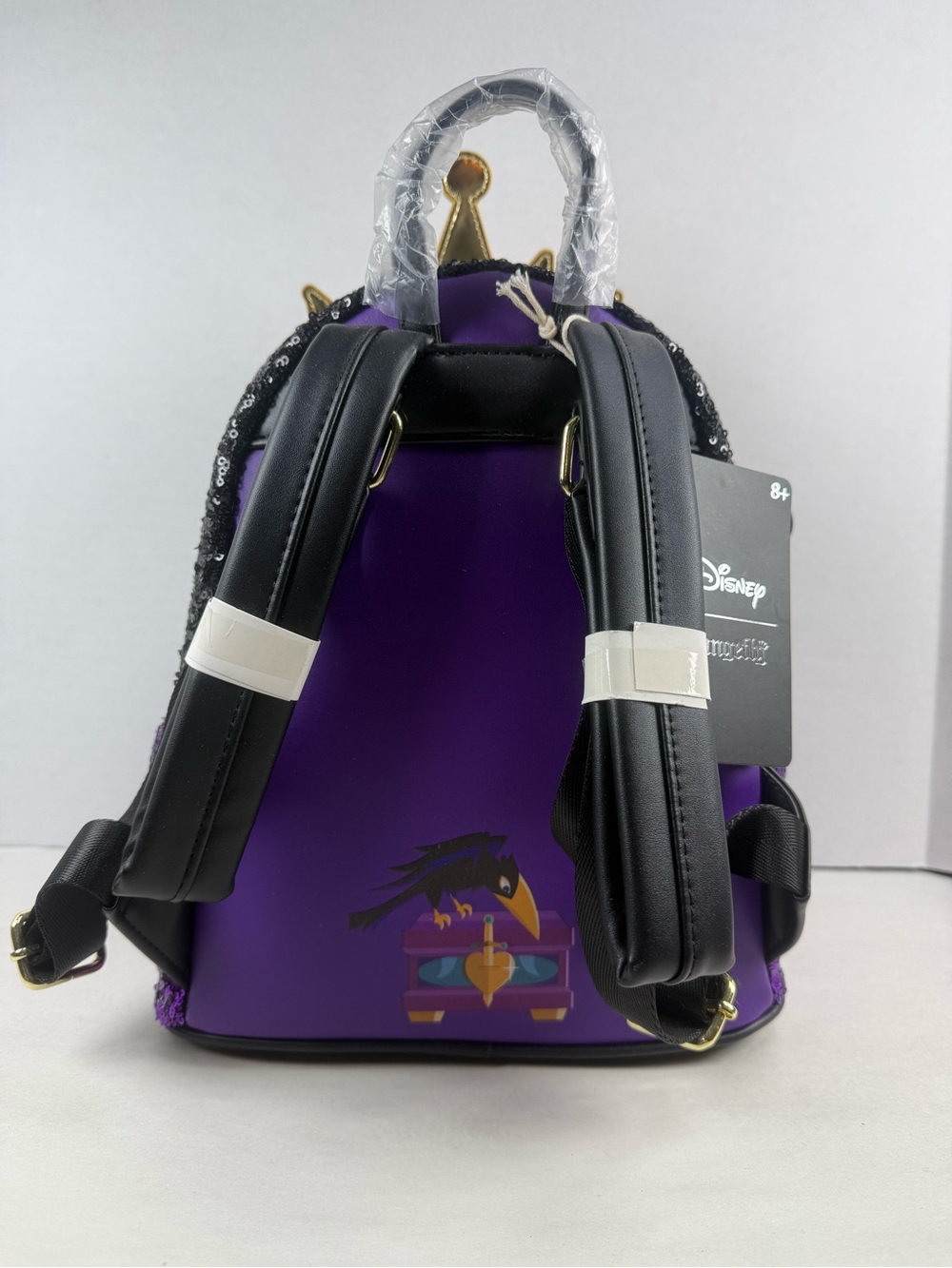Loungefly Evil Queen Sequin Mini Backpack, Wallet, and Charm - Exclusive HTF - Picture 6 of 8
